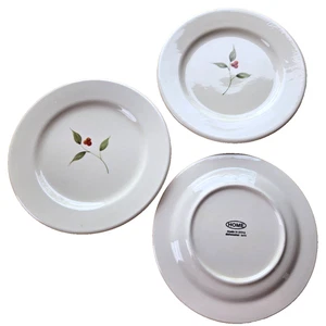 Menge 6 Home Brand 7,5" Rot Beere Grün Blätter Brot Vorspeise Teller Urlaub - Bild 1 von 5