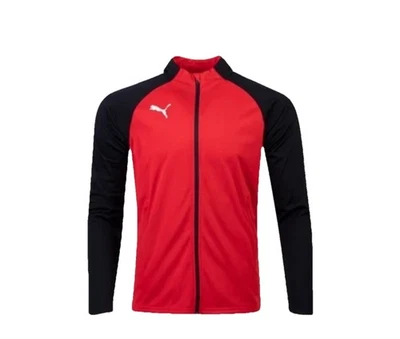 Chaqueta de Entrenamiento PUMA Team Liga 25 Para Hombre Cremallera Completa Roja Negra Talla S Nueva Precio de Venta sugerido por el fabricante $55 Foto 1 de 4