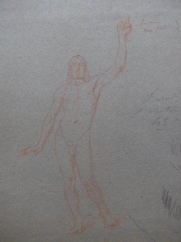 Michel Dumas, 1812-1885, personnage, sanguine, Lyon, Ingres - Photo 1/2