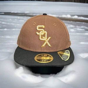 Chicago White Sox Hat New 59Fifty "Chocolate Mousse" Cap Brown SZ 7 3/4 H74 - Picture 1 of 9