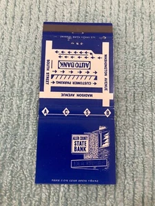Matchbook Cover:  Allen County State Bank - Iola, KS - 28 Strike - Unstruck - Picture 1 of 3