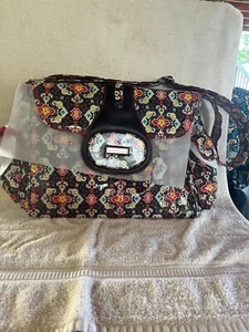 New Kalencom Floral Diaper Bag with Insulated Bottle Carrier and Acc Bag-Lot A - Picture 1 of 9