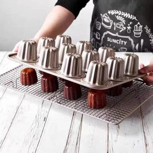 Non-Stick Custard Bakeware Canele Mold Baking Tool Cake Pan Cannele-Mould - Picture 1 of 9