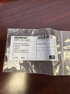 SIEMENS 8WH8 141-1AB75 *PK OF 100* TERMINAL MARKERS - Picture 1 of 2
