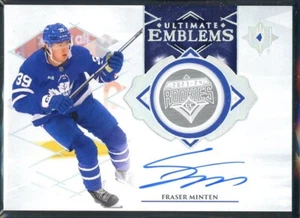 2023-24 Ultimate Collection Ultimate Emblems Autographs #UEFM Fraser Minten - Bild 1 von 2
