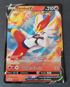 Carte Pokémon N°035/192 Pyrobut V - Epée & Bouclier Clash Des Rebelles - VF - Imagen 1 de 2