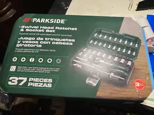 Juego de trinquete y enchufe cabeza giratoria Parkside 37 piezas - Imagen 1 de 4