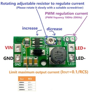 NEW DC 6-25V 20W Adjustable LED Driver PWM Controller DC-DC Step-down Constant - Bild 1 von 4