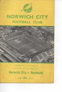 Norwich City v Rochdale 1958/59 Division 3 - Bild 1 von 1