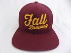 YP Classics Fall Brewing Co High Profile Maroon Cap w/ Gold Rope Stitch Snapback