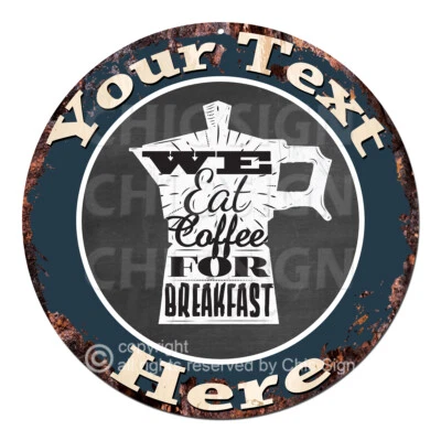 CP-0206 ANY NAME'S Custom Coffee Machine Personalized Metal Sign Decor Gift idea - Image 1 of 2