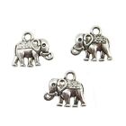 Elefant Anhänger Schmuckanhänger Charm, Farbe silber antik