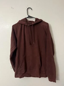 H&M Hoodie Regular fit Men Medium Maroon Burgundy - Picture 1 of 5