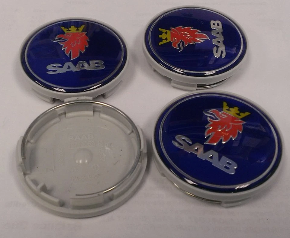 Saab  93 9-3 9-5 9-7x Center Wheel Cap Emblem 12775052 New Set of 4 _ - Image 1 of 1