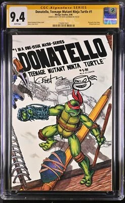 * DONATELLO Teenage Mutant Ninja Turtle #1 CGC 9.4 Sketch EASTMAN (2768912001) * - Image 1 of 2
