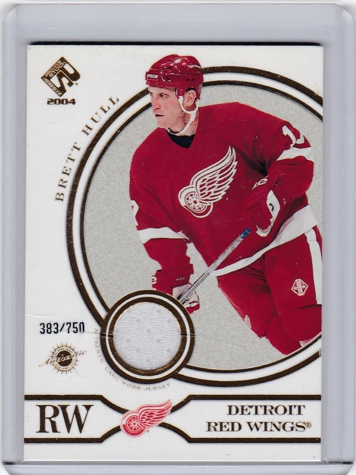 2003-04 Private Stock Reserve Brett Hull /750 Red Wings Jersey Free Shipping! - Image 1 of 2