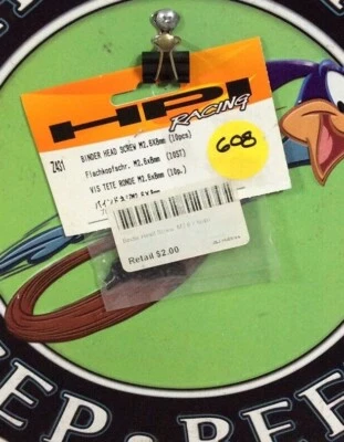 HPI Z431 Binder Head Screw M2.6x8mm (10) Savage X 4.6 NewInPackage 🇺🇸Shipped - Image 1 of 3