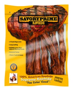 Savory Prime Large Adult Rawhide Bone Beef 7 pk - Picture 1 of 1