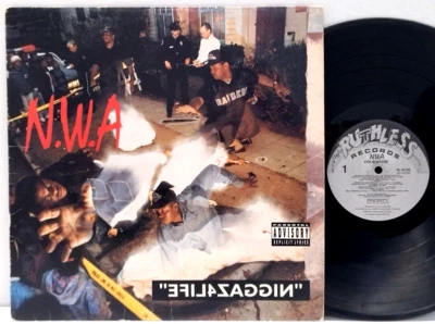 N.W.A. - Efil4zaggin LP 1991 US ORIG Ice Cube EAZE-E Dr. Dre 2 PAC Snoop Dogg - Image 1 of 2