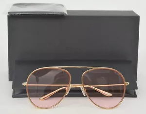 Neu im Karton Reve by Rene Jellybean Sonnenbrille hellroségoldfarbenes Metallgestell flache Gläser Einheitsgröße - Bild 1 von 6