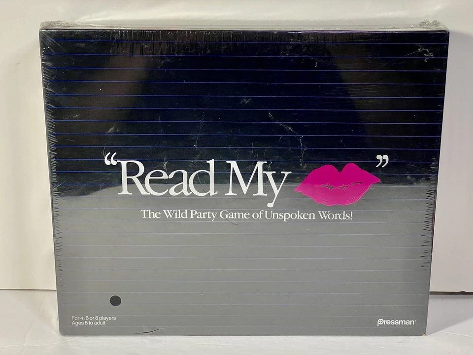 Read My Lips Board Game Pressman 1990 USA Great Ages 8 Plus