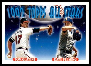 1993 Topps 410 Tom Glavine Dave Fleming AS Baseball Card
