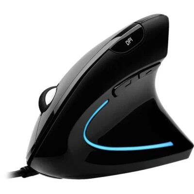 Adesso iMouse E1 Vertical Ergonomic Illuminated Mouse - Optical - Cable - Image 1 of 4