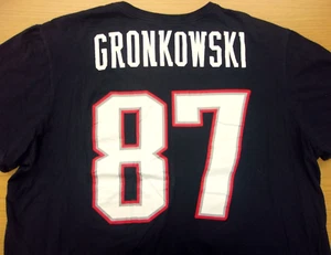 Nike NFL New England Patriots Gronkowski #87 Jersey T-Shirt Athletic Cut Men 2XL - Picture 1 of 2