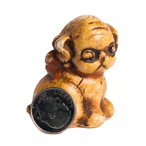 Antique / Vintage Hubley Style Bulldog Puppy w Bow Figurine Paperweight — READ - Picture 1 of 12
