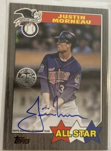 2022 Topps Update Series- ‘87 Topps Baseball Autographs #87ASA-JM Justin Morneau - Picture 1 of 7
