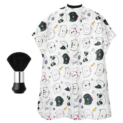 DSLSQD Friseurumhang für Kinder professioneller Haarschneideumhang Kinder-Haarschni...