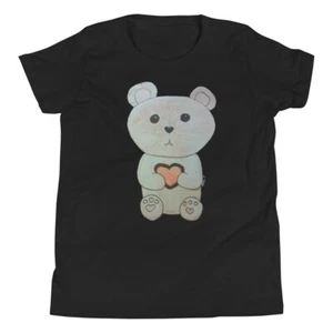 Youth Short Sleeve T-Shirt Bear drawing - Picture 1 of 7