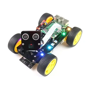 Freenove Kit Voiture Intelligente 4WD pour Raspberry Pi 5 4 B 3 B+ A+ Robot Caméra Servo App - Photo 1/7