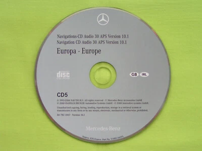 CD NAVIGATION MERCEDES BENZ AUDIO 30 APS ENGLAND IRLAND 2008 A C E M SLK G 10.1 - Bild 1 von 2