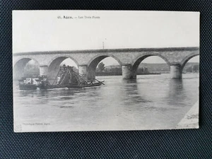 CPA 47 AGEN - Les Trois Ponts - Imagen 1 de 2