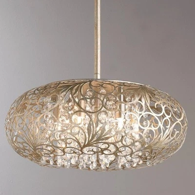 Colgante Maxim Lighting Arabesco 7 Luces Dorado Plata - 24154BCGS Foto 1 de 3