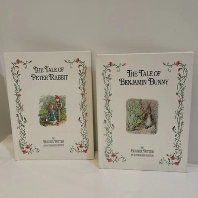 Beatrix Potter 2 Books HC The Tale of Peter Rabbit, The Tale Of Benjamin Bunny.. - Imagem 1 de 4