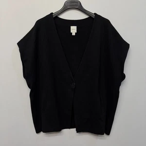 Maeve by Anthropologie Oversized Muscle Cardigan Sweater Vest XL X-Large C055 19 - Picture 1 of 14