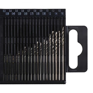 20Pc Mini HSS Drill Twist High Speed Steel Small Set For Wood Drilling In C ZC - Picture 1 of 8