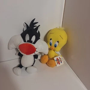 WB Looney Tunes Sylvester &Tweety Bird 8" Plush Stuffed Animal Toy - Picture 1 of 4