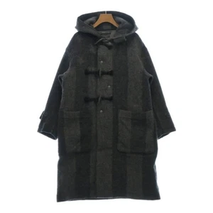 Engineered Garments Duffle Coat XS Gray Stripe Mens Wool #EK BDA - Picture 1 of 9
