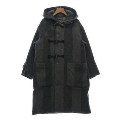 Engineered Garments Duffle Coat XS Gray Stripe Mens Wool #EK BDA - Image 1 of 4