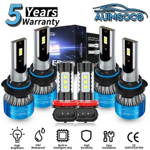 For Honda Civic 2004-2015 Hi/Lo Fog Beam 6x LED Headlight Kit Bulbs Super Bright - Picture 1 of 20