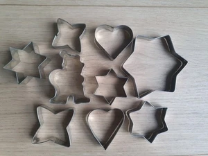 Ausstechformen für Plätzchen Ausstechförmchen 9 Stück Weihnachten  - Bild 1 von 1
