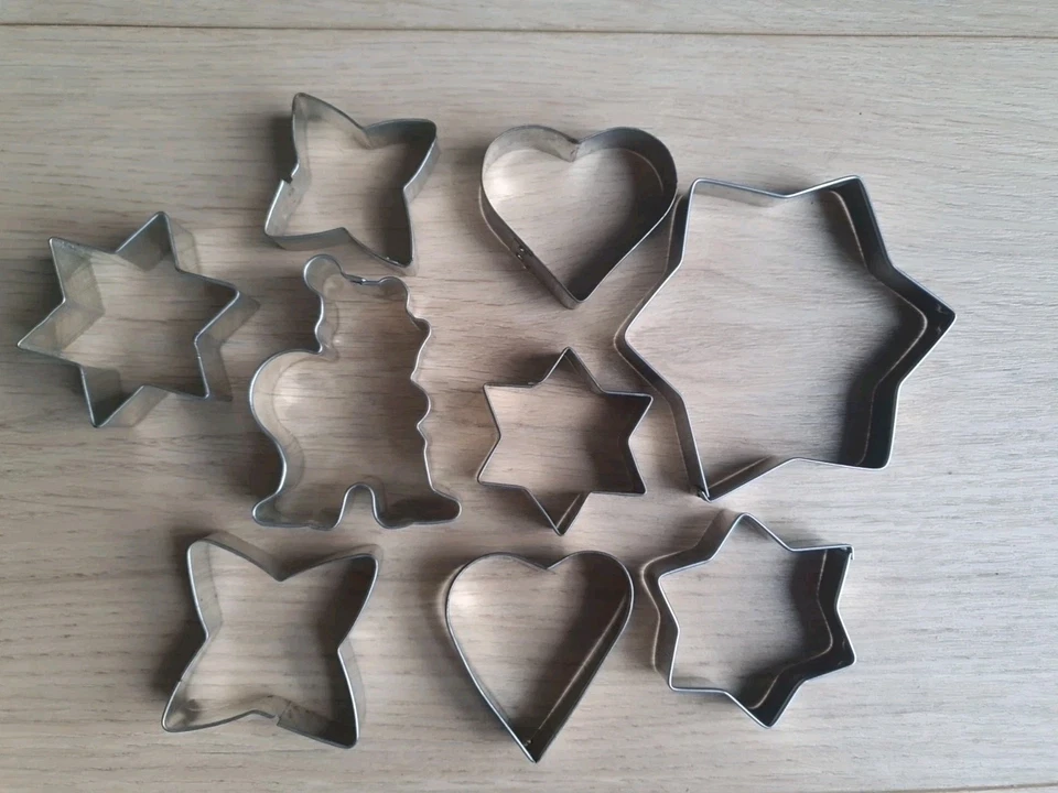 Ausstechformen für Plätzchen Ausstechförmchen 9 Stück Weihnachten  - Bild 1 von 1