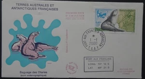 French Antarctic Territory's Oceanographic Survey seal tracking FDC - Picture 1 of 1