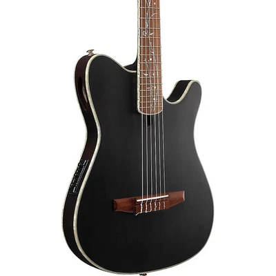 Ibanez TOD10N Tim Henson Signature Nylon Acoustic-Electric Guitar Black Flat - Image 1 of 4