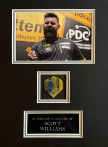 Scott Williams handsigniertes Flight Mounted Photo Display Darts Autogramm 1 - Bild 1 von 1
