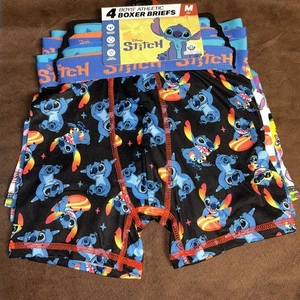 Ropa interior calzoncillos boxer Disney Stitch para niños, paquete de 4, talla mediana M (8) - Imagen 1 de 6