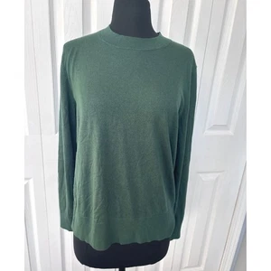 Suéter para mujer Banana Republic seda cachemir cuello falso verde profundo talla S nuevo sin etiquetas - Imagen 1 de 10